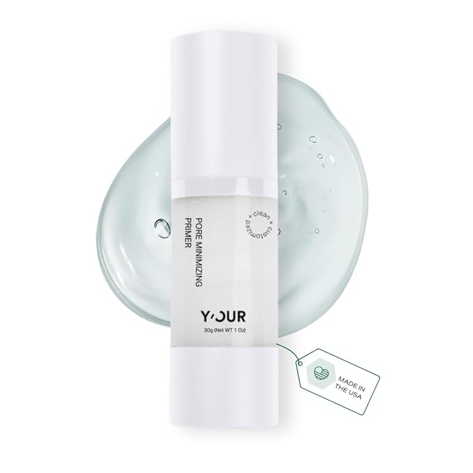 Y’OUR Pore Minimizer Velvet Veil Primer | Long-Lasting Wear & Oil Control | Blurs Pores & Brightens Skin for a Smooth, Flawless Photo Finish | 2-in-1 Protective Multi-Vitamin Moisturizer & Makeup Base