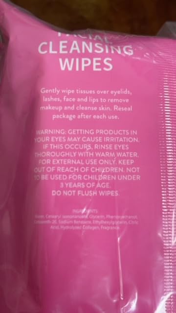 Dr. Wellness Gentle Cleansing Facial Wipes Variety Pack for All Skin Types, 30 Count (Pack of 4), Collagen