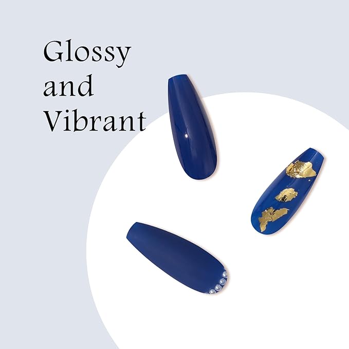 MAYCHAO 15ML Gel Nail Polish 1Pc Night Blue Gel Polish Soak Off UV LED Royal Blue Nail Polish Nail Art Starter Manicure Salon DIY at Home, 0.5 OZ