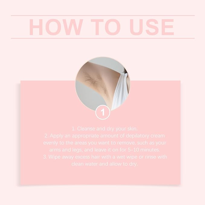 2PCS No Shave Hair Removal Cream, 10.58 Fl Oz, Suitable for Sensitive Skin, Fast and Gentle, Moisturizes and Nurtures Skin, Leaving it Soft and Protected after Hair Removal