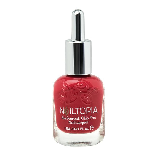 Nailtopia Bio-Sourced, Chip Free Nail Lacquer - All Natural, Strengthening Biotin and Superfood-Infused Polish - Chip Resistant Formula - Quick-Dry, Long Lasting Wear - Nailed It - 0.41 oz