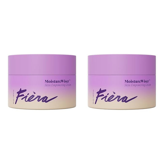 FIÈRA MoistureWiser – Anti-Aging Face Moisturizer for Mature Skin – Hydrating Face Cream with Peptides to Firm & Smooth – Facial Moisturizer & Skin Care – Day & Night – 3.38 fl oz / 100 ML (2 Pack)