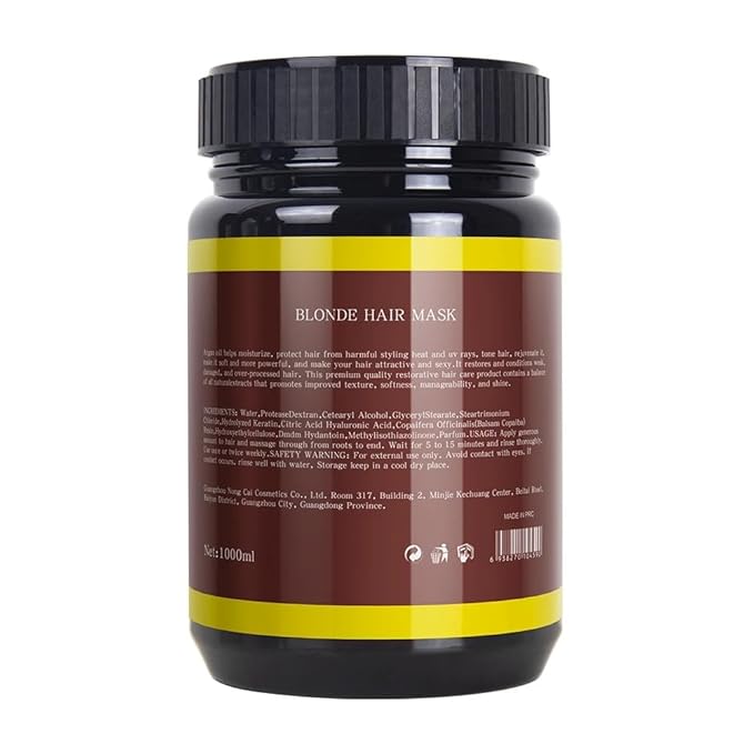 Meidu Combo Hair Mask Color Chao Frizz 1000mL & Hair Spray Protector Frizz Ease 250g (Anti Frizzy, Repair Damaged Hair, Prevent Hair Loss, Stimulate Hair Growth, Keeps Color Last Up to 8 Weeks)