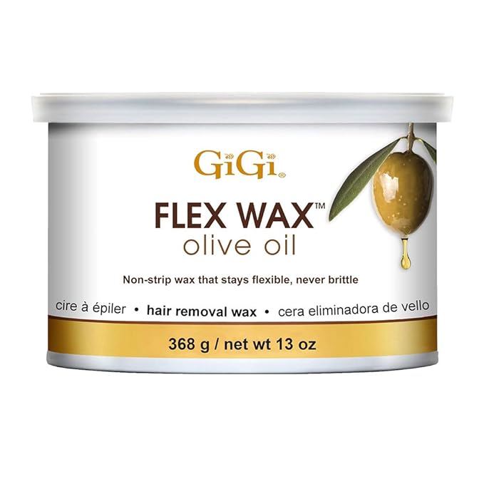 GiGi Olive Oil Flex Soft Wax Hair Removal - Nourishing & Flexible Wax for Smooth Skin, 13oz
