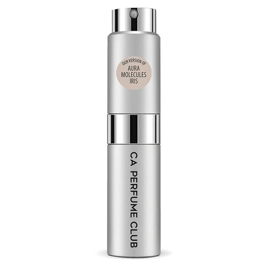 CA Perfume Impression of Rare Molecules 01 Iris for Women and Men Woody Scent Long Lasting Unisex Fragrance Eau De Parfum Travel Size Refillable Atomizer Spray 0.27 Fl Oz 8ml
