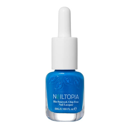 Nailtopia Bio-Sourced, Chip-Free Nail Lacquer - Fast Dry Nail Polish - Superfood-Infused - Natural Nail Polish - Blueberry Milk - 0.169 oz