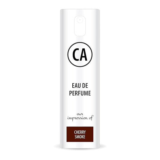 CA Perfume Impression of Cherry Smoke Unisex Eau De Parfum Amber Spicy Scent Long Lasting Unisex Fragrance Travel Size TSA Ready for Day and Night Wear 0.33 Fl Oz 10ml