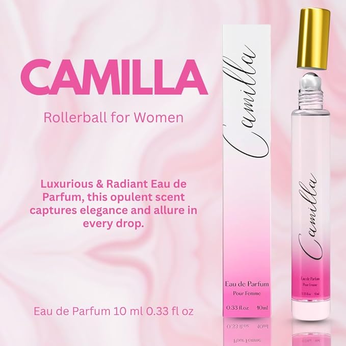 Perfume for Women Rollerball – INSPIRED by A WORLD RENOWED WOMEN'S PERFUME - Bergamot, Jasmine, Patchouli, Vanilla – Sweet, Floral, Sexy, Long-Lasting Eau De Parfum 10ml (0.33 fl oz)