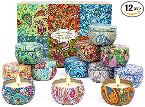 Candles Gifts for Women, 12 Scented Candles Gift Set