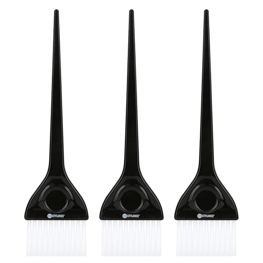 3 Pieces Hair Color Brush Kit, Balayage Tint Brush, Soft Deying Bristles for Salon & DIY Hair Coloring (Type C)