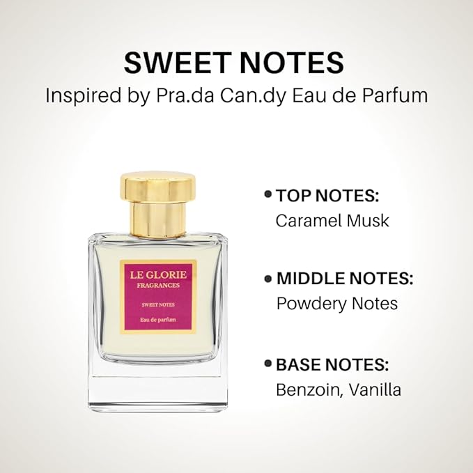 Inspired by Pr*da's Candy, Sweet notes EDP, Long Lasting 12-14 Hours Perfume Spray for Women, All Skin Types, Cruelty Free - 1.7 oz 50ml