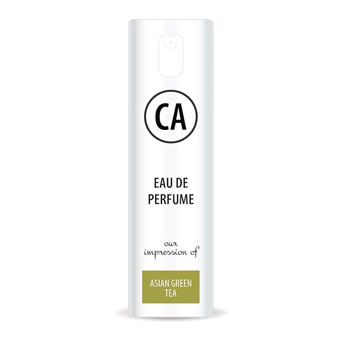 CA Perfume Impression of Asian Green Tea Unisex Eau De Parfum Citrus Aromatic Scent Long Lasting Unisex Fragrance Travel Size TSA Ready for Day and Night Wear 0.33 Fl Oz 10ml