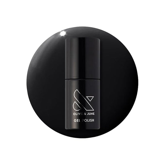 Olive & June Gel Polish | UV LED Nail Lamp Needed | Long Lasting Formula | Up to 21 Days of Wear | Damage-Free Removal | Salon-Quality Manicure, Pedicure at Home | E+M | Inky Black