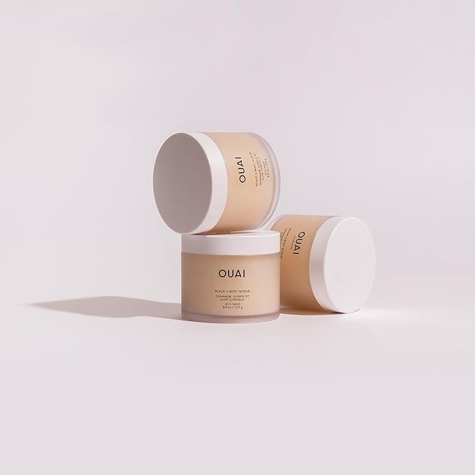 OUAI Detox Duo - Clarifying Detox Shampoo with Apple Cider Vinegar & Keratin + Foaming Scalp & Body Scrub Exfoliator that Cleanses and Removes Buildup - Sulfate-Free Hair Care (2 Count, 10 oz/8.8oz)