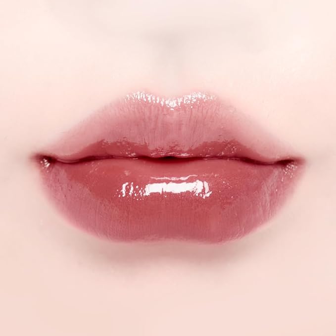 DINTO Blur-Glowy Lip Tint - Glossy Finish, Hydrating, Long Lasting, Lightweight Texture, Non-Sticky, Vegan & Cruelty-Free, K beauty (204 Modestia, 0.11 fl.oz) (30 colors)