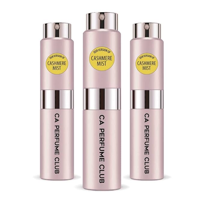 CA Perfume Impression of Cashmere Mist for Women Floral Woody Musk Scent Long Lasting Perfumes for Women Eau De Parfum Travel Size Refillable Atomizer Spray 0.27 Fl Oz 8ml