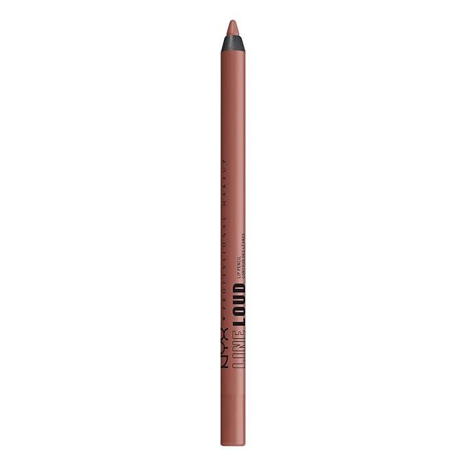 NYX PROFESSIONAL MAKEUP Line Loud Lip Liner, Longwear and Pigmented Lip Pencil with Jojoba Oil & Vitamin E - Ambition Statement (Warm Peach Brown)