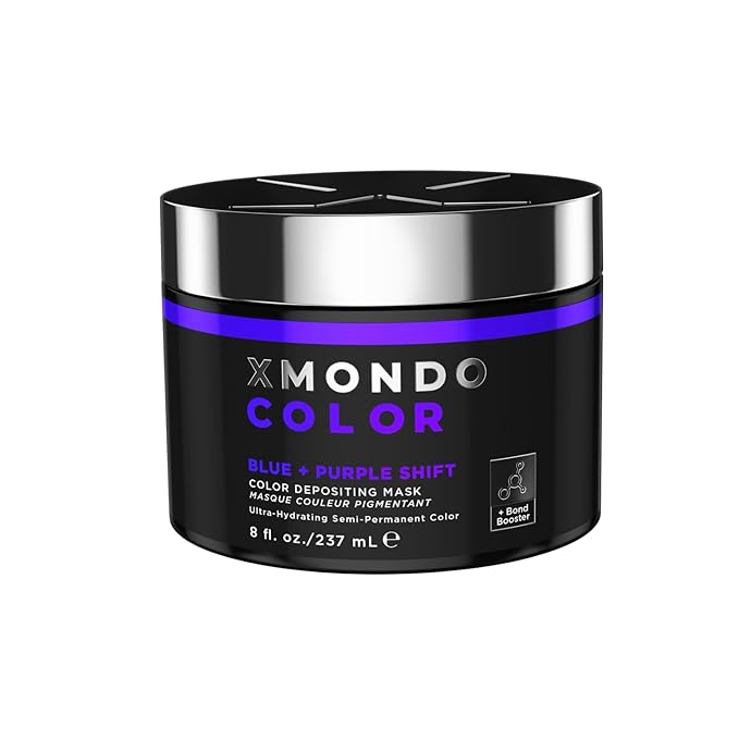XMONDO Color Blue + Purple Shade Shift – Blue Purple Dye with Bond Booster & Hyaluronic Acid, 8 oz