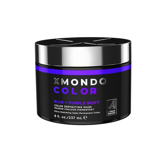 XMONDO Color Blue + Purple Shade Shift – Blue Purple Dye with Bond Booster & Hyaluronic Acid, 8 oz