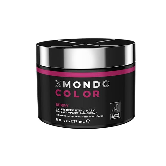XMONDO Color Berry Mask – Semi-Permanent Berry Dye with Bond Booster & Hyaluronic Acid, 8 oz