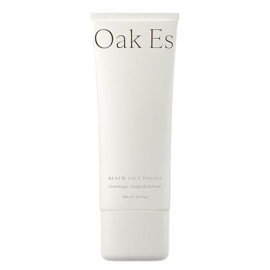 Oak Essentials Renew Face Polish | Gentle Exfoliating Face Scrub with Pineapple Extract, Vitamin C & Polishing Beads, 3.4 Oz