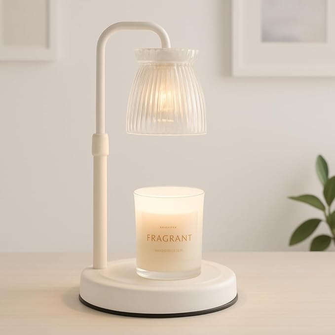 Shering Candle Warmer Lamp with Timer Dimmable, Gift Box, Gifts for Her, Birthday Gifts for Women, House Warming Gift New Home Decor, Wax Melt Warmer for Scented Jar Candles