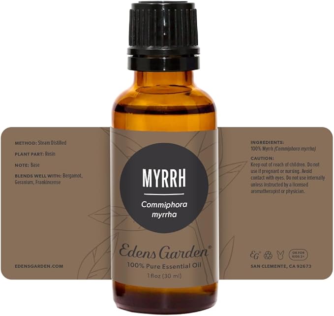 Edens Garden Myrrh Essential Oil- 100% Pure Premium Grade, Undiluted, Natural, Therapeutic, Aromatherapy, The Best for Diffuser, Skin, Face, Hair 30 ml (1 fl oz)