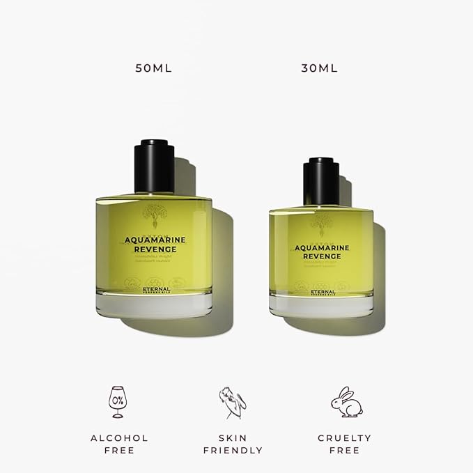 Eternal perfume oils - Aquamarine Revenge Perfume Oil Inspired by A L.i.n.e.a.g.e Ec0 | Long Lasting Perfume Oil for Women and Men (Unisex) - 50ml with 30ml Aquamarine Revenge (Pack of 2)