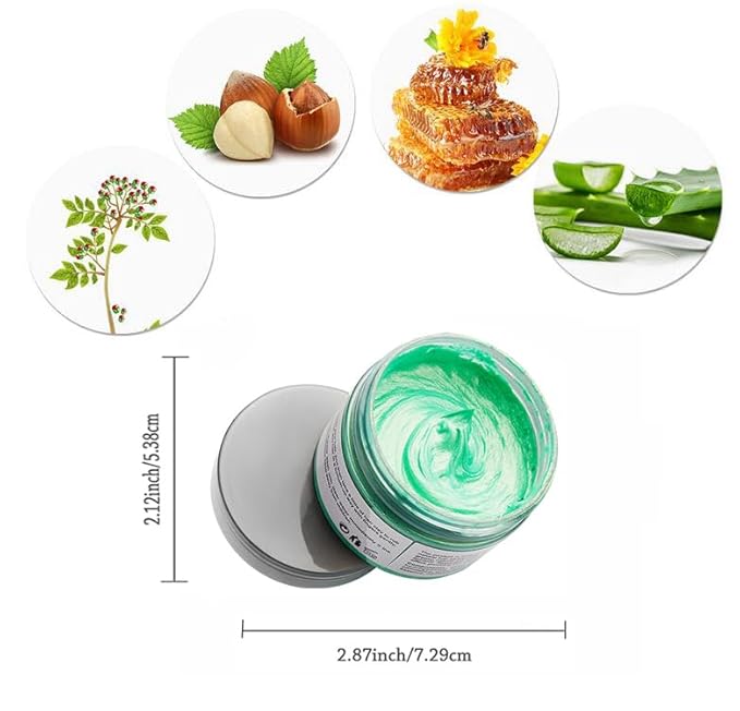 Green Hair Color Wax, Temporary Hair Cream for Party, Cosplay, Halloween, Daily Use, Date, Clubbing (4.23 oz)