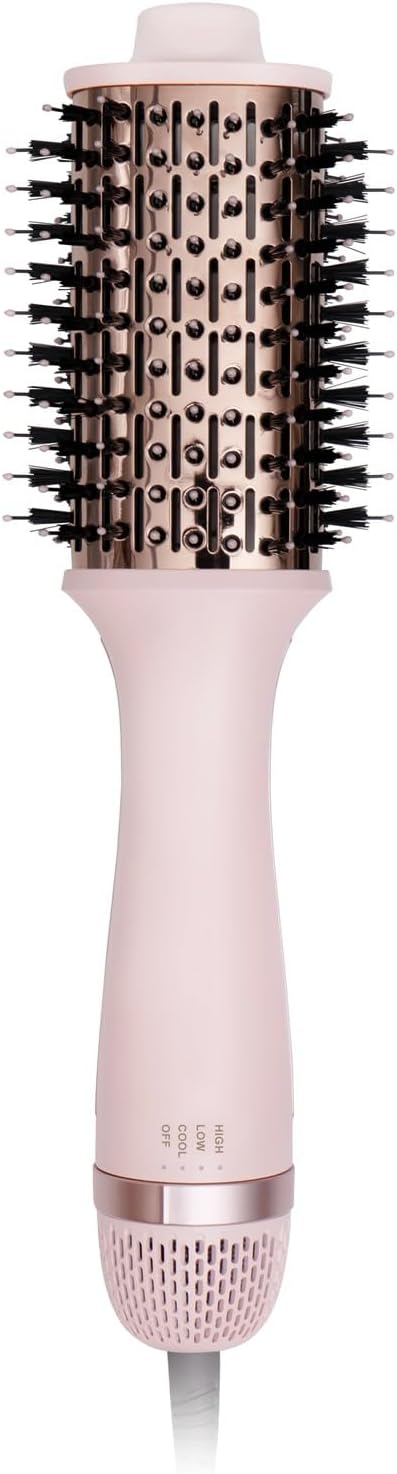 Hot-Air Hair Brushes Hair Dryer Brush Blow Dryer Brush- Dual Ionic Thermal Brush, Titanium Coated, High-Velocity Airflow for Fast Blowouts & Volumizing, Suitable for All Hair Types & Lengths