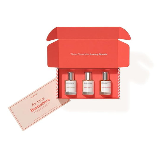 Dossier - Eau de Parfum - All-time Best Sellers 50 ML Trio Set - Ambery Saffron - Ambery Vanilla - Floral Marshmallow - 3x Fragrance 1.7 Fl oz