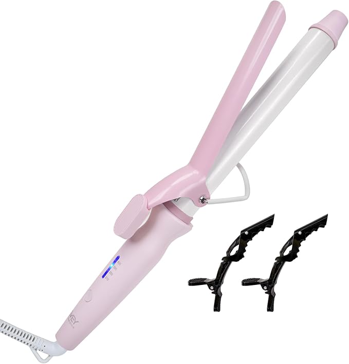 SVEY Ceramic 1-inch (About 2.5 cm) Extended Curling Iron, 1-inch (About 2.5 cm) Curling Iron can Create Any Curly Hairstyle - Suitable for Short Hair, Medium and Long Hair.