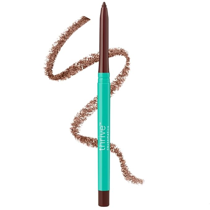 Thrive Causemetics Lip Filler Long-Wearing + Plumping Lip Liner, Shea Butter Hydrating Lip Plumper Retractable Lip Liner Pencil, Built In Sharpener, Vegan & Cruelty Free, Katrece (Espresso)