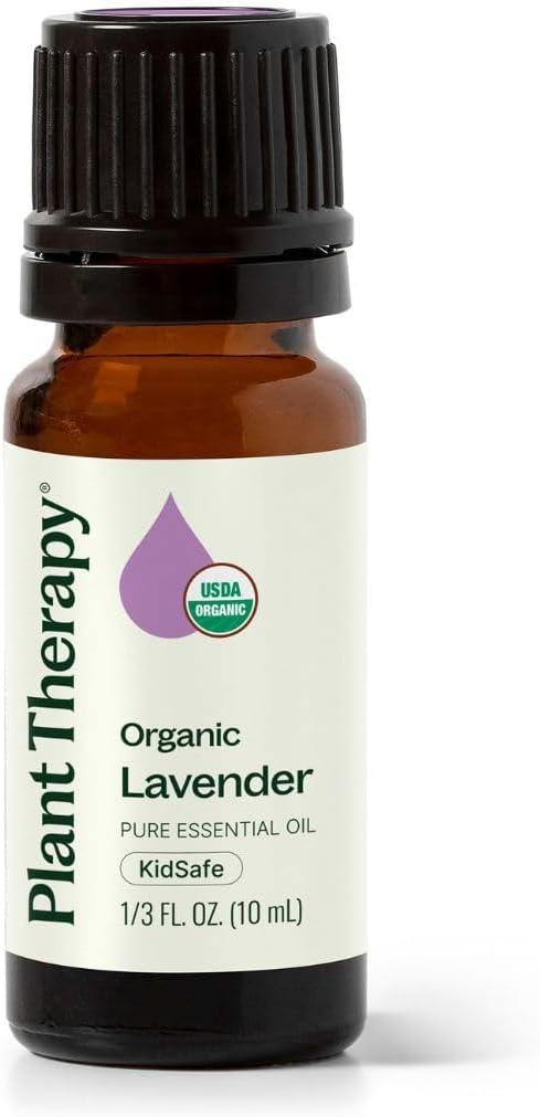 Plant Therapy Organic Lavender Essential Oil 100% Pure, USDA Certified Organic, Undiluted, Natural Aromatherapy, Therapeutic Grade 10 mL (1/3 oz)