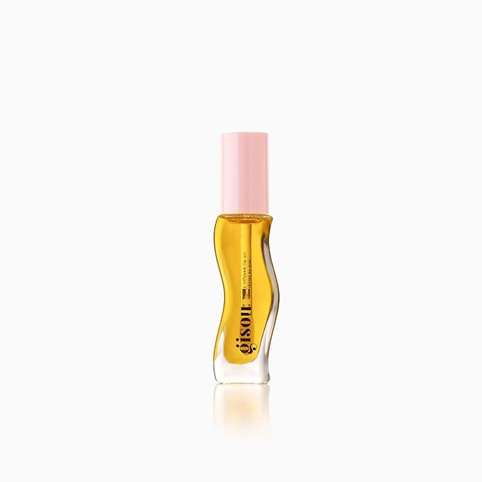 Gisou Honey Infused Hydrating Lip Oil, Nourishing Lip Moisturizer for Dry Lips, 0.27 fl oz (Fresh Honey)