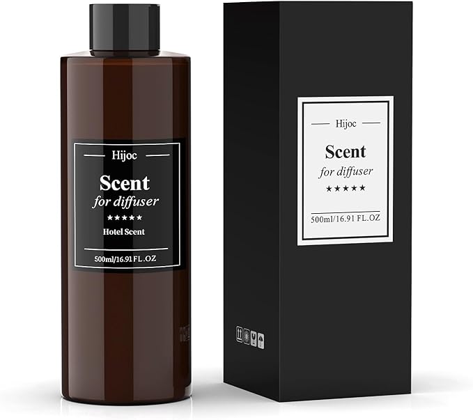 Hotel Style Scent Refill Long Lasting Essential Oil Works with Reed Diffuser,Luxury Aromatherapy Blend Best for Hotel Home Spa,500ml(16.9fl oz)