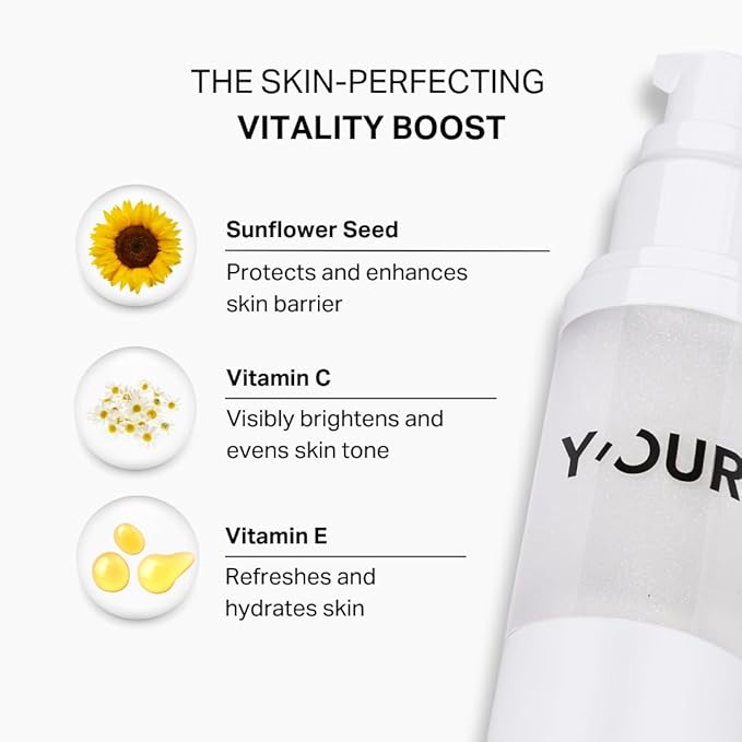 Y’OUR Pore Minimizer Velvet Veil Primer | Long-Lasting Wear & Oil Control | Blurs Pores & Brightens Skin for a Smooth, Flawless Photo Finish | 2-in-1 Protective Multi-Vitamin Moisturizer & Makeup Base