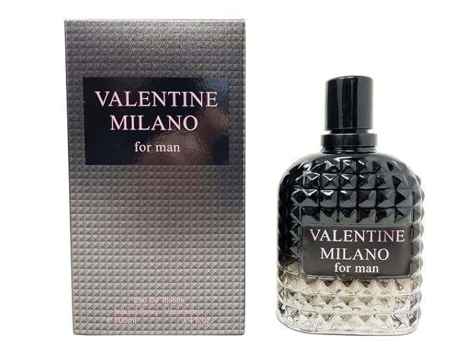 Mens Cologne, Valentine Milano Eau de Parfum Spray for Men – 3.4 Fl. Oz | Amber Wood Scent | Long Lasting Fragrance Inspired by Designer Cologne - (1 Pack)
