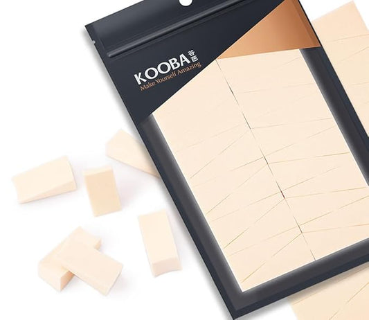 OWLFAVO 48pcs Makeup Cosmetic Wedges Sponges Triangle Latex Free Disposable Beauty Foam Powder Blender Applicator Facial Puffs for Flawless Foundation, Sensitive and All Skin Types