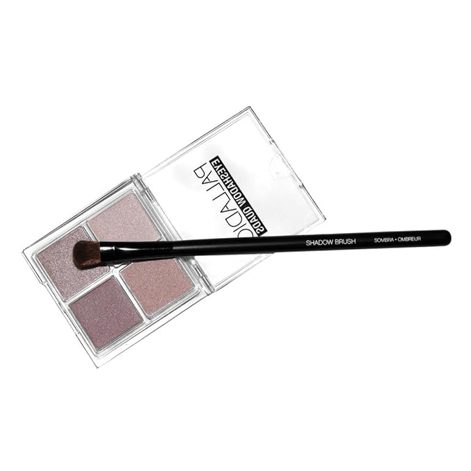 Palladio Flat Shadow Brush, Eyeshadow Flawless Blending, Perfect to Contour, Soften Edges, Smooth Finish, Synthetic Natural Bristles, Soft Feel, Comfortable Grip, Professional Application