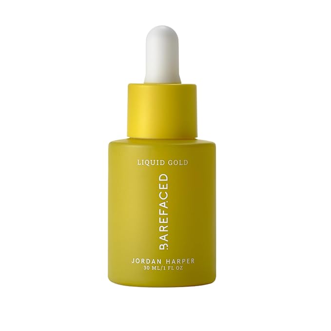 Barefaced Liquid Gold 1 Fl Oz - 15% Vitamin C Serum with Hyaluronic Acid & Vitamin E for Anti-Aging, and Hydration, Antioxidant Formula, Reduces Dark Spots, Acne & Wrinkles