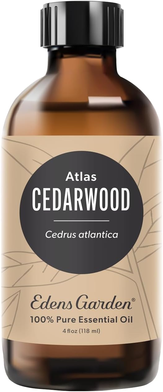 Edens Garden Cedarwood-Atlas Essential Oil- 100% Pure Premium Grade, Undiluted, Natural, Therapeutic, Aromatherapy, The Best for Diffuser, Candle, Laundry, Hair 118 ml (4 fl oz)