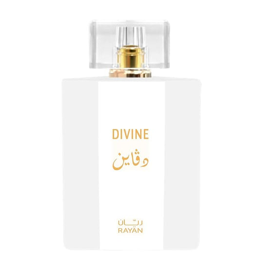 DIVINE Perfume for Women - Long Lasting Arabian Eau De Parfum, 100mL (3.34 Fl oz), White Floral Garden, Jasmine, Orange Blossom, William Pears & Amberwood - Ideal Gift for Her for Ramadan & Eid