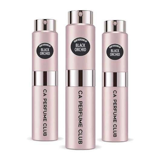 CA Perfume Impression of Black Orchid for Women Amber Floral Scent Long Lasting Perfumes for Women Eau De Parfum Travel Size Refillable Atomizer Spray 0.27 Fl Oz 8ml