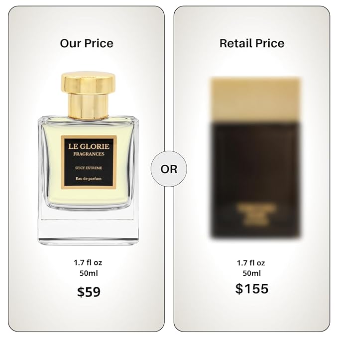 Inspired by T ford's Noir extreme, Spicy Extreme EDP, Long Lasting 12-14 Hours Perfume Spray for Women, Men, Unisex, All Skin Types, Cruelty Free - 1.7oz 50ml