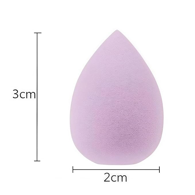 12 PCS Mini Makeup Sponge Small Beauty Sponge Blender Set for Foundation, Powder, Concealer Highlight,and Eye Shadow, Purple