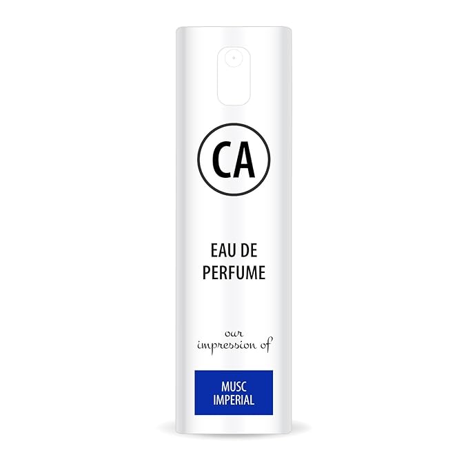 CA Perfume Impression of Musc Imperial Unisex Eau De Parfum Woody Floral Musk Scent Long Lasting Unisex Fragrance Travel Size TSA Ready for Day and Night Wear 0.33 Fl Oz 10ml