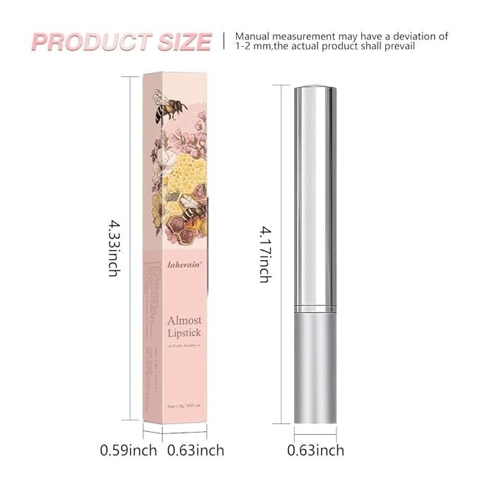 Nude Brown Honey Tinted Lip Stain Lip Balm Lip Gloss Lipstick, Sheer Hydrating Lip Stains Tint, Moisturizing Lip Color for All Skin Tones, Nourishing Lip Balm with Natural Black Cherry