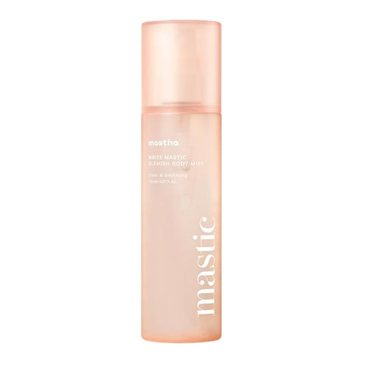 MASTINA White Mastic Cooling Body Mist (5.1fl oz), Hydrating & Brightening Body Spray with Fermented Mastic, Soothing Treatment for Sensitive or Sun-Exposed Skin, Korean Body Skincare