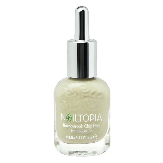 Nailtopia Bio-Sourced, Chip Free Nail Lacquer - All Natural, Strengthening Biotin and Superfood-Infused Polish - Chip Resistant Formula - Quick-Dry, Long Lasting Wear - Union Square Pair - 0.41 oz
